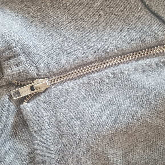 French Connection Gray Tunic Top Dress With Zipper Detail Womens Medium - Picture 4 of 8